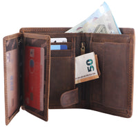 Vertical Wallet with Chain Lenz made of buffalo leather, view 7