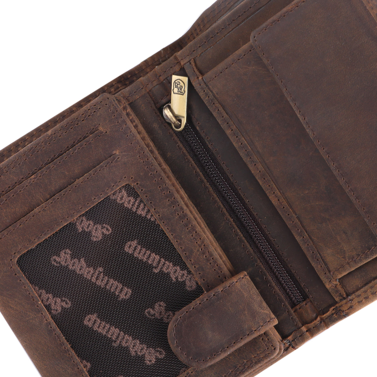 Vertical Wallet with Chain Lenz made of buffalo leather, view 5