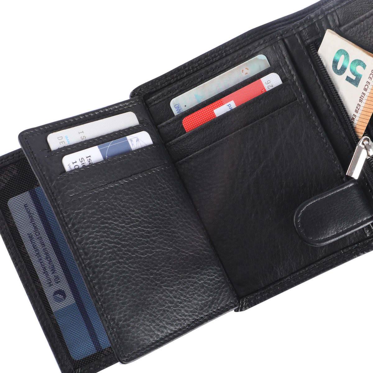 Vertical Wallet with Chain Lenz made of buffalo leather, view 15