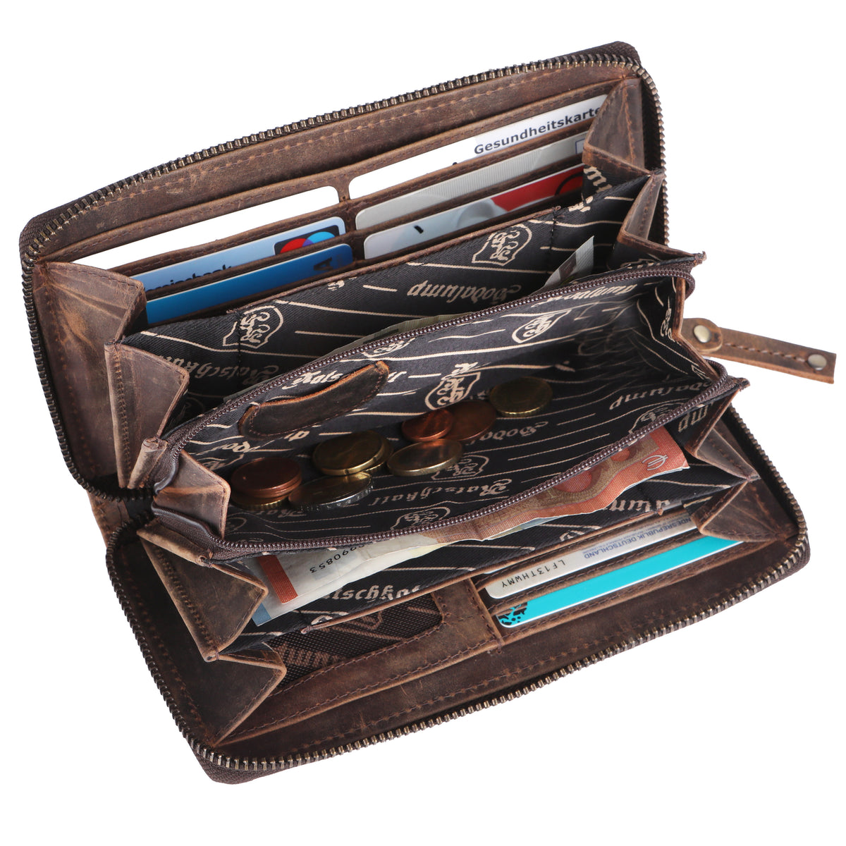 Classic Wallet Gretl made of buffalo leather, view 8