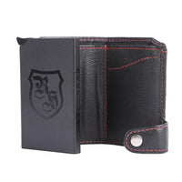 Portacarte Hodalump BLACK/RED in pelle di bufalo, vista 6