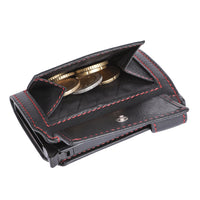 Portacarte Hodalump BLACK/RED in pelle di bufalo, vista 13