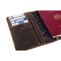 Portapassaporto Markus in pelle di bufalo, vista 5