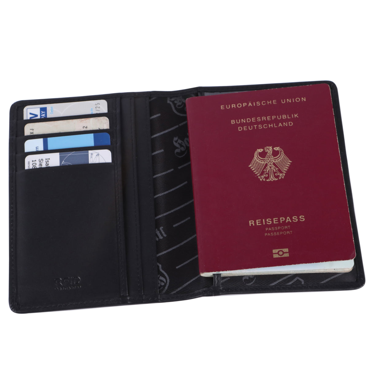 Portapassaporto Markus in pelle di bufalo, vista 9