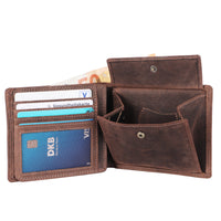 Large Wallet Kobi made of buffalo leather, view 3