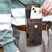 Hodalump Phone Pouch for Your Belt – Practical, Secure made of buffalo leather, view 8