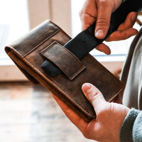 Hodalump Phone Pouch for Your Belt – Practical, Secure made of buffalo leather, view 9