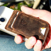 Smartphone Pouch Big made of buffalo leather in brown