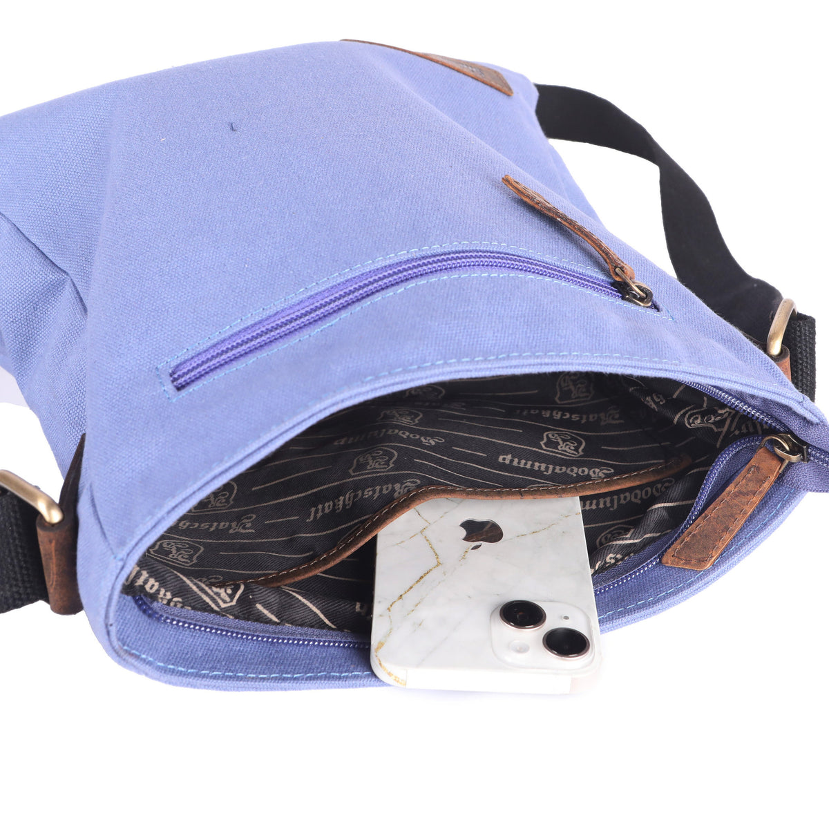 Shoulder Bag Recycled PET made of recycled PET with genuine leather, view 13