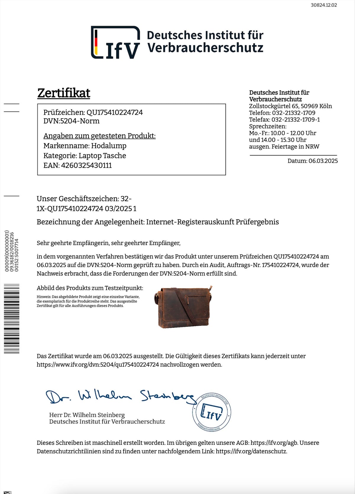 Laptoptasche Ben aus Büffelleder, Ansicht 15