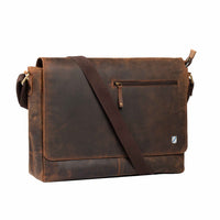 Borsa per laptop con stemma bavarese in pelle di bufalo, vista 4