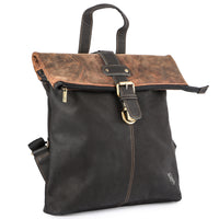 Berg-Rucksack Robi aus Büffelleder in Braun/Schwarz, Ansicht 26