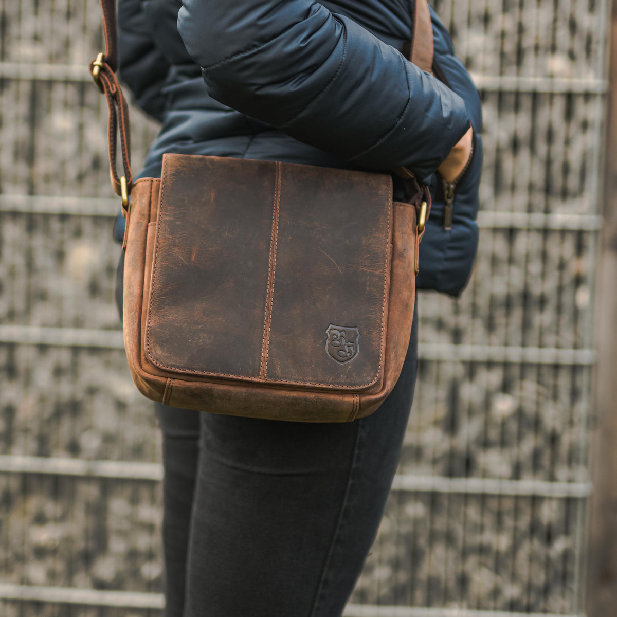 Sac Cross-Over Paul en cuir de buffle, vue 13