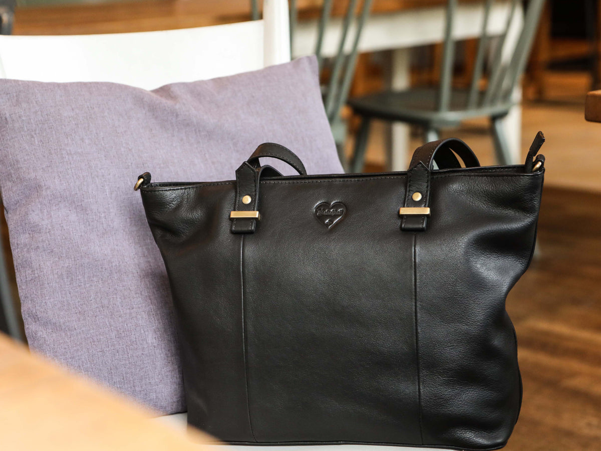 Shopper Handbag Luise made of buffalo leather, view 16