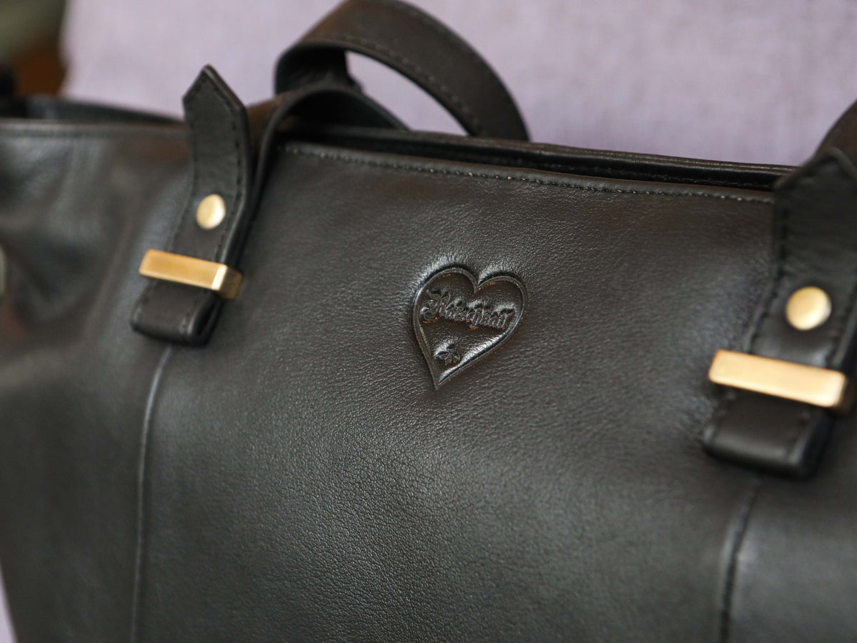 Shopper Handbag Luise made of buffalo leather, view 15