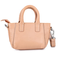 Borsa shopper soft Peach in vera pelle, vista 8