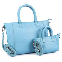 Borsa shopper softblue in pelle di bufalo, vista 6