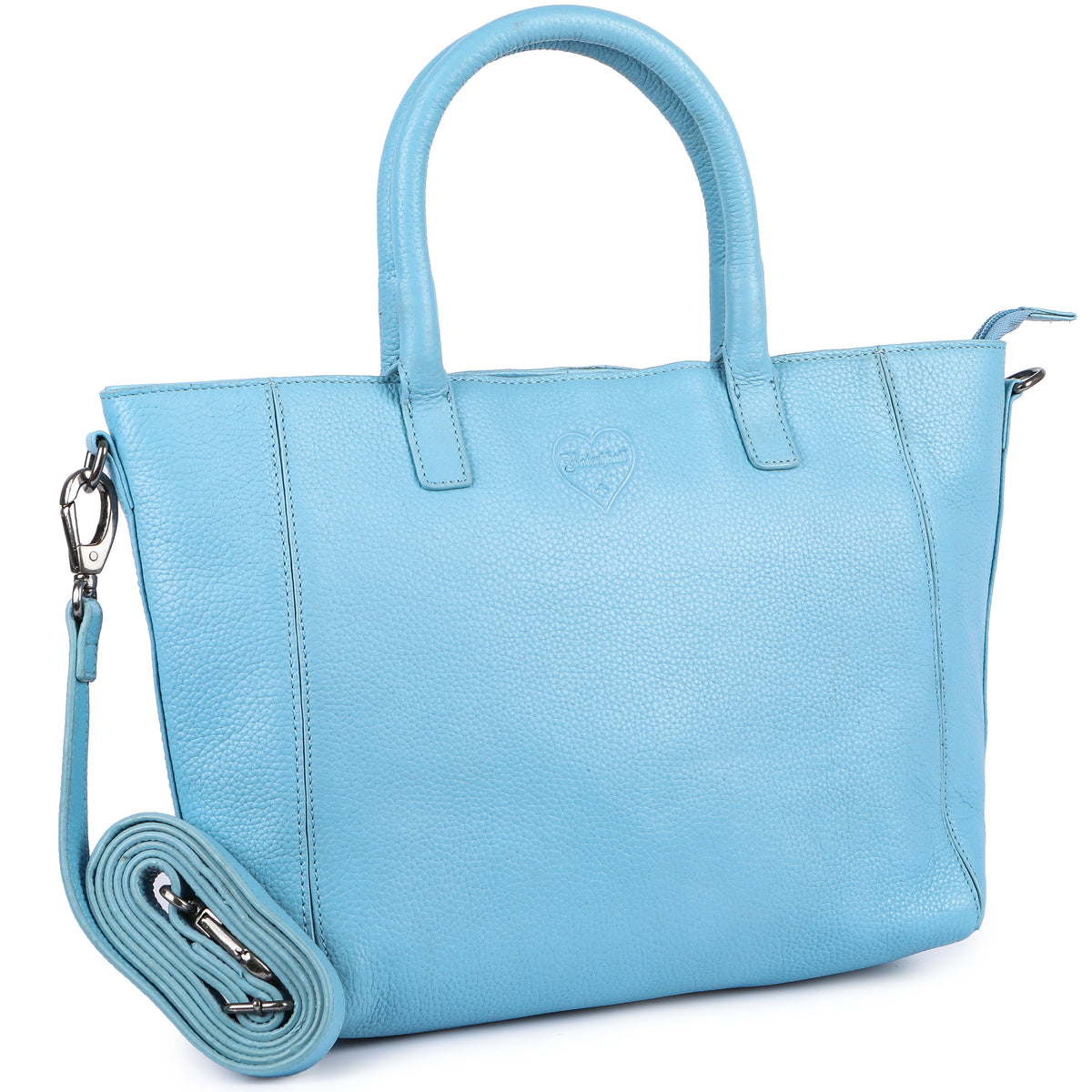 Borsa shopper softblue in pelle di bufalo, vista 3