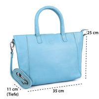 Borsa shopper softblue in pelle di bufalo, vista 5
