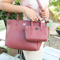 Shopper Mum-Daughter made of buffalo leather