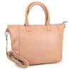 Borsa shopper soft Peach in vera pelle, vista 4