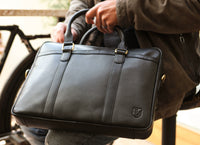 Business Bag Gecko made of buffalo leather in brown, view 13