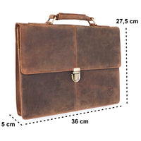 Borsa da lavoro Tom in pelle di bufalo, vista 11