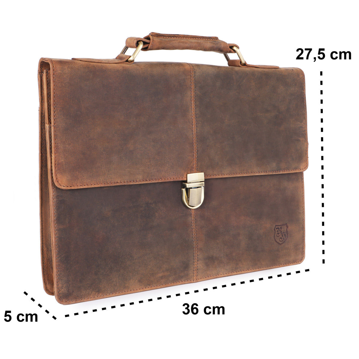 Borsa da lavoro Tom in pelle di bufalo, vista 11