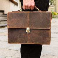 Borsa da lavoro Tom in pelle di bufalo, vista 9