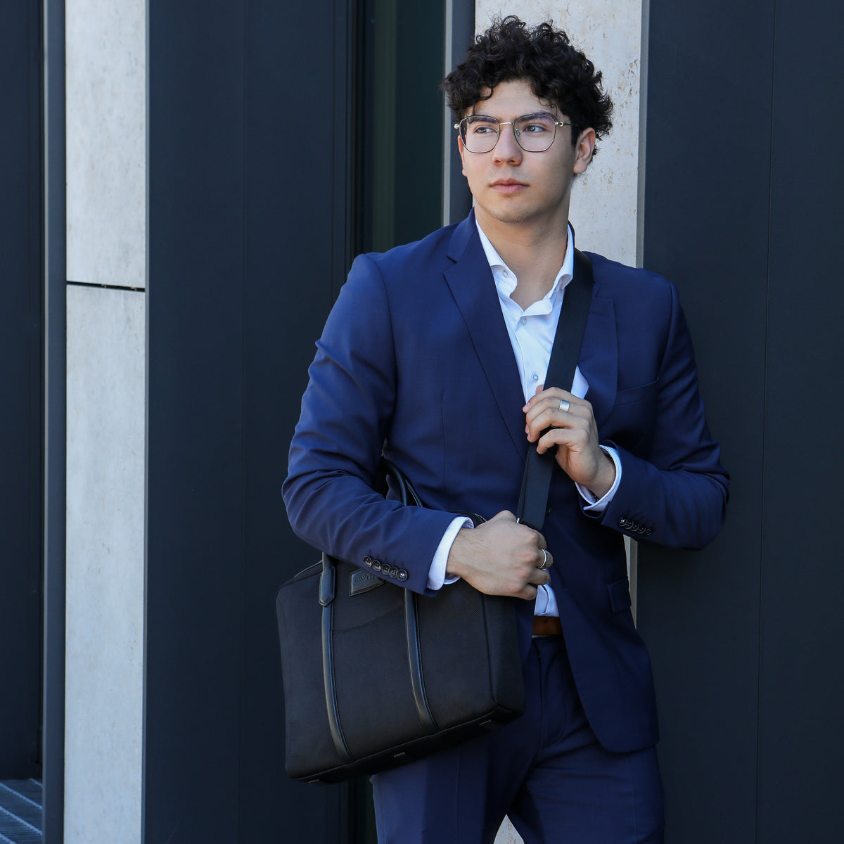 Business Tasche BLACK aus Büffelleder, Ansicht 11