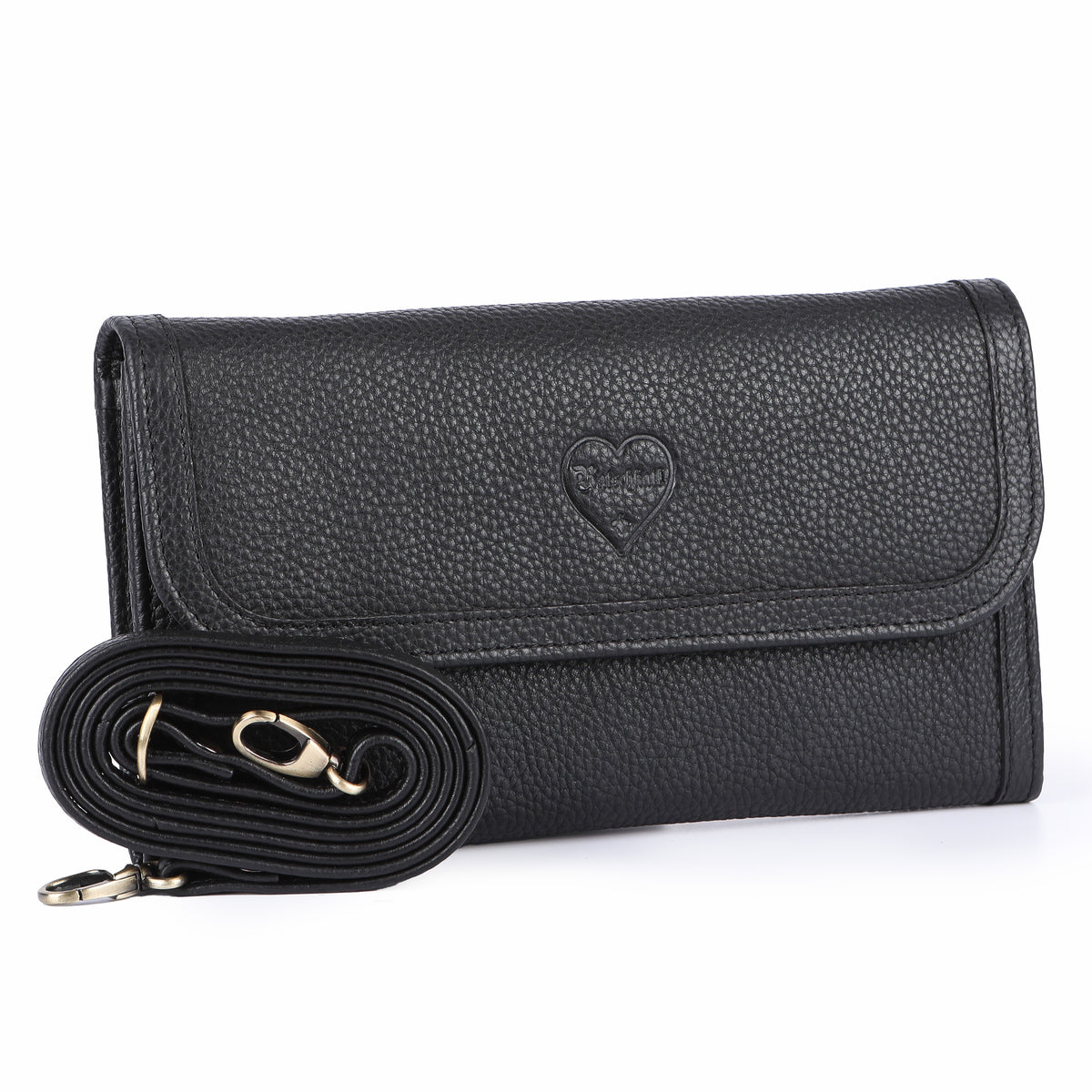 Borsa per telefono Sandra in pelle di bufalo, vista 2