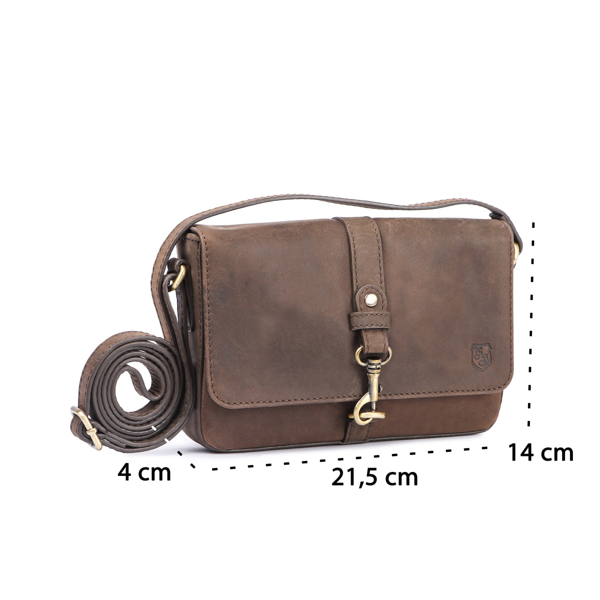 Shoulder Bag Lori made of buffalo leather, view 8