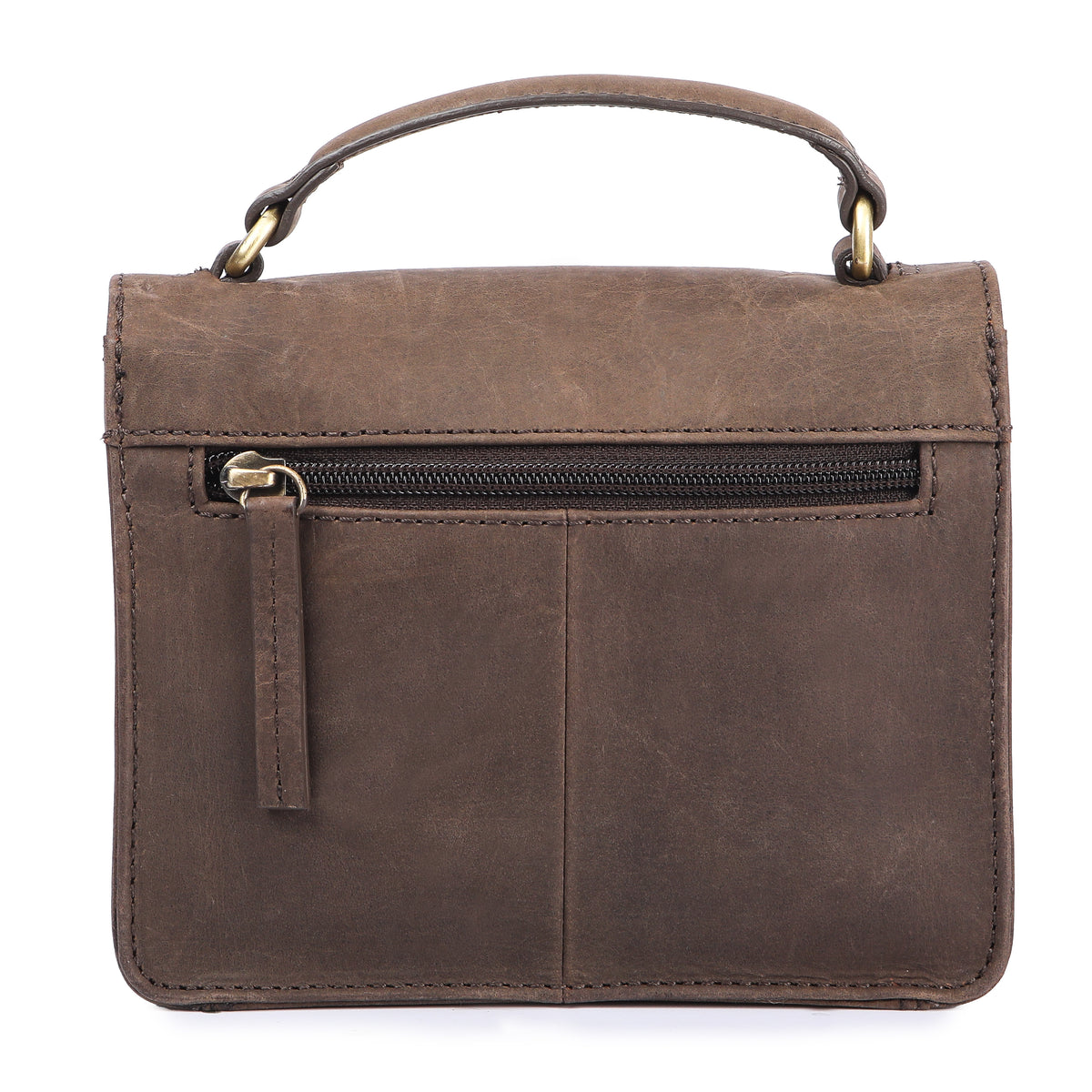 Borsa a tracolla Mini in pelle di bufalo, vista 4