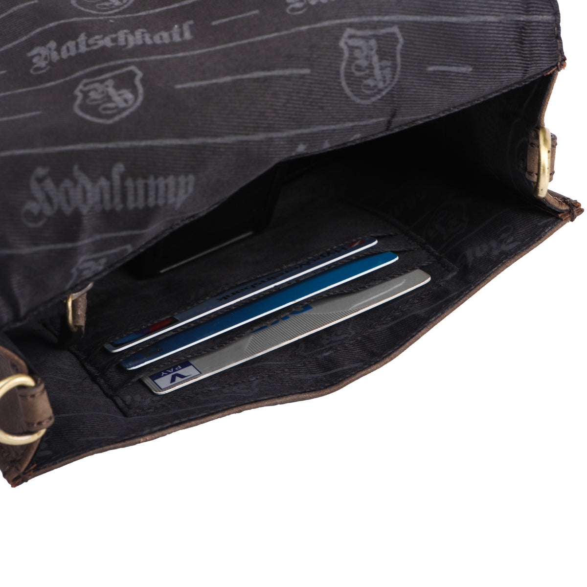Borsa a tracolla Mini in pelle di bufalo, vista 6