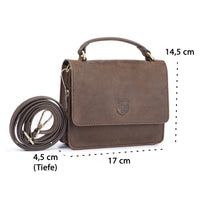 Borsa a tracolla Mini in pelle di bufalo, vista 7