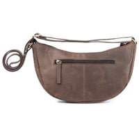 Borsa a mezzaluna Rio in pelle di bufalo, vista 6