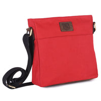 Shoulder Bag Recycled PET made of recycled PET with genuine leather in red, view 21