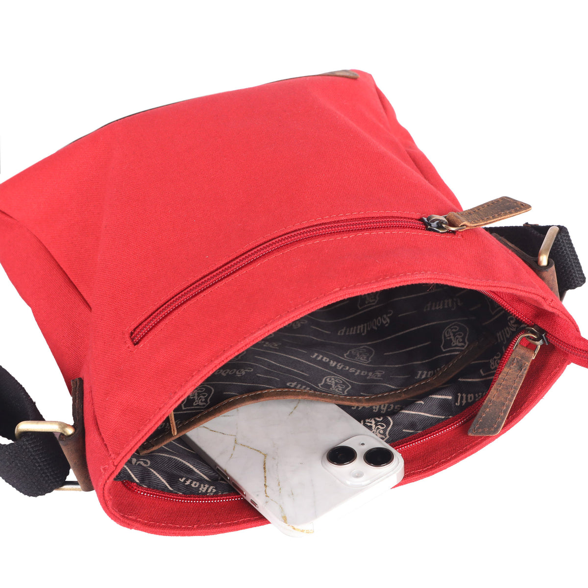 Shoulder Bag Recycled PET made of recycled PET with genuine leather, view 24