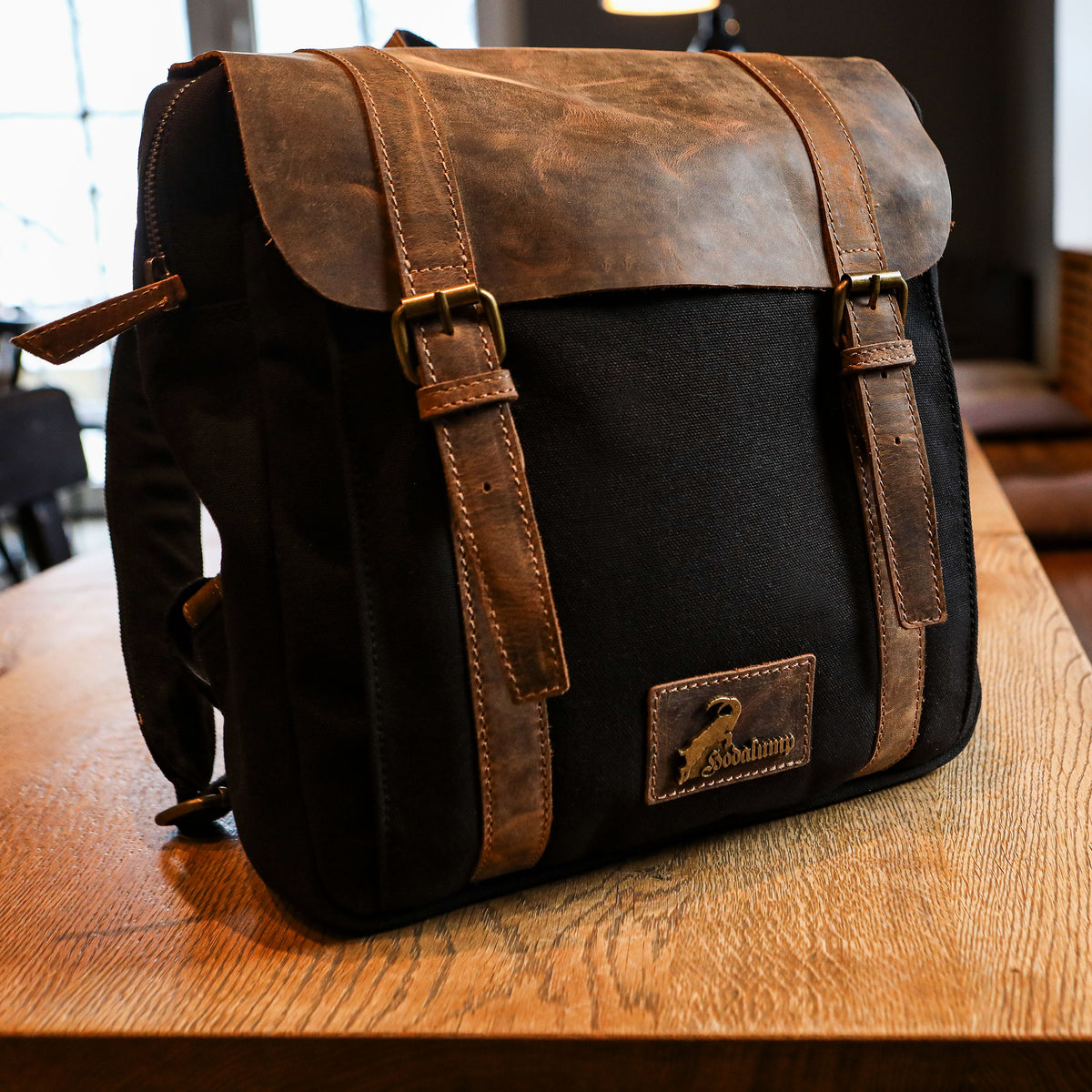 Borsa PET in pelle di bufalo e PET, vista 10