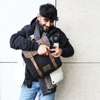 Borsa PET in pelle di bufalo e PET, vista 13