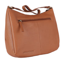 Savage bruin dameshandtas collectie van buffelleer, aanzicht 25