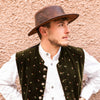 Cappello Lumpi Hodalump in pelle di bufalo