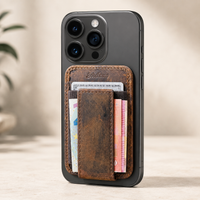 Slim Smartphone Pouch made of buffalo leather