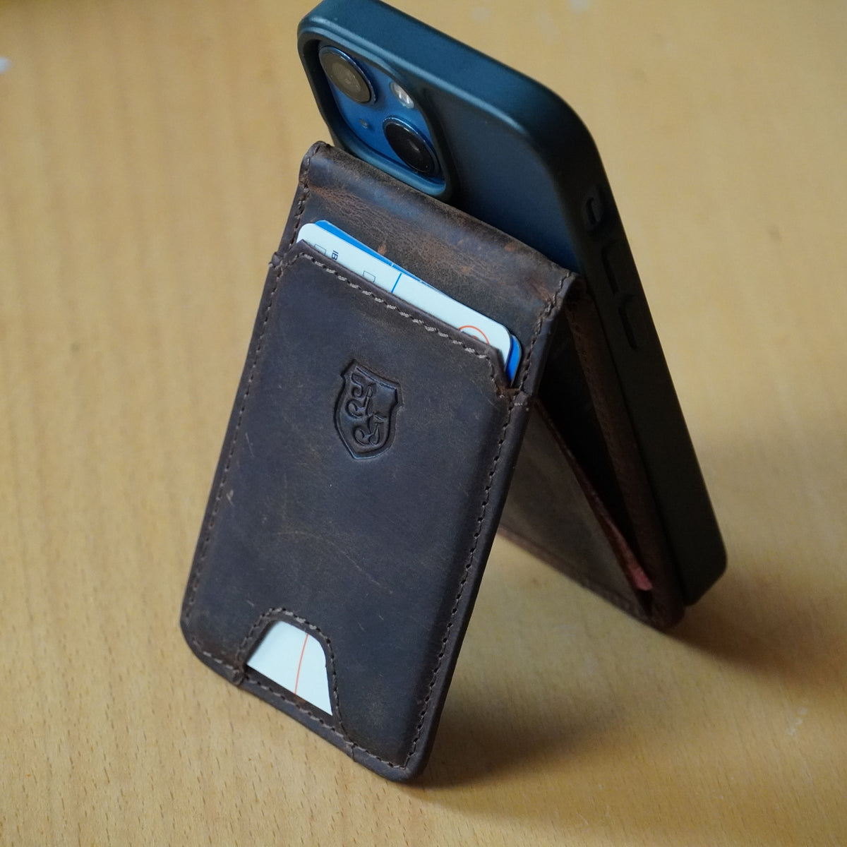 Smartphone Pouch Big made of buffalo leather, view 17