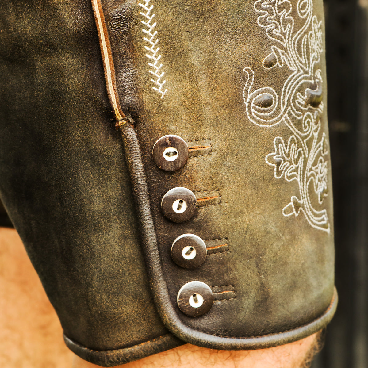 Hodalump Lederhose aus Ziegenleder, Ansicht 3