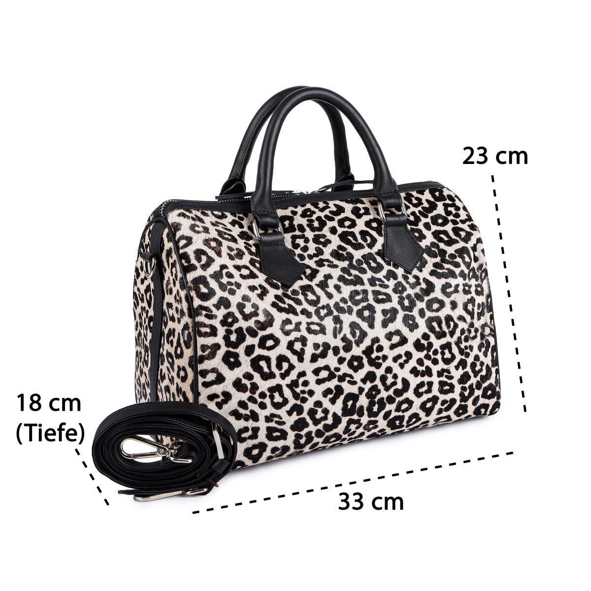 Borsa Leo Ratschkatl in pelle di bufalo, vista 7