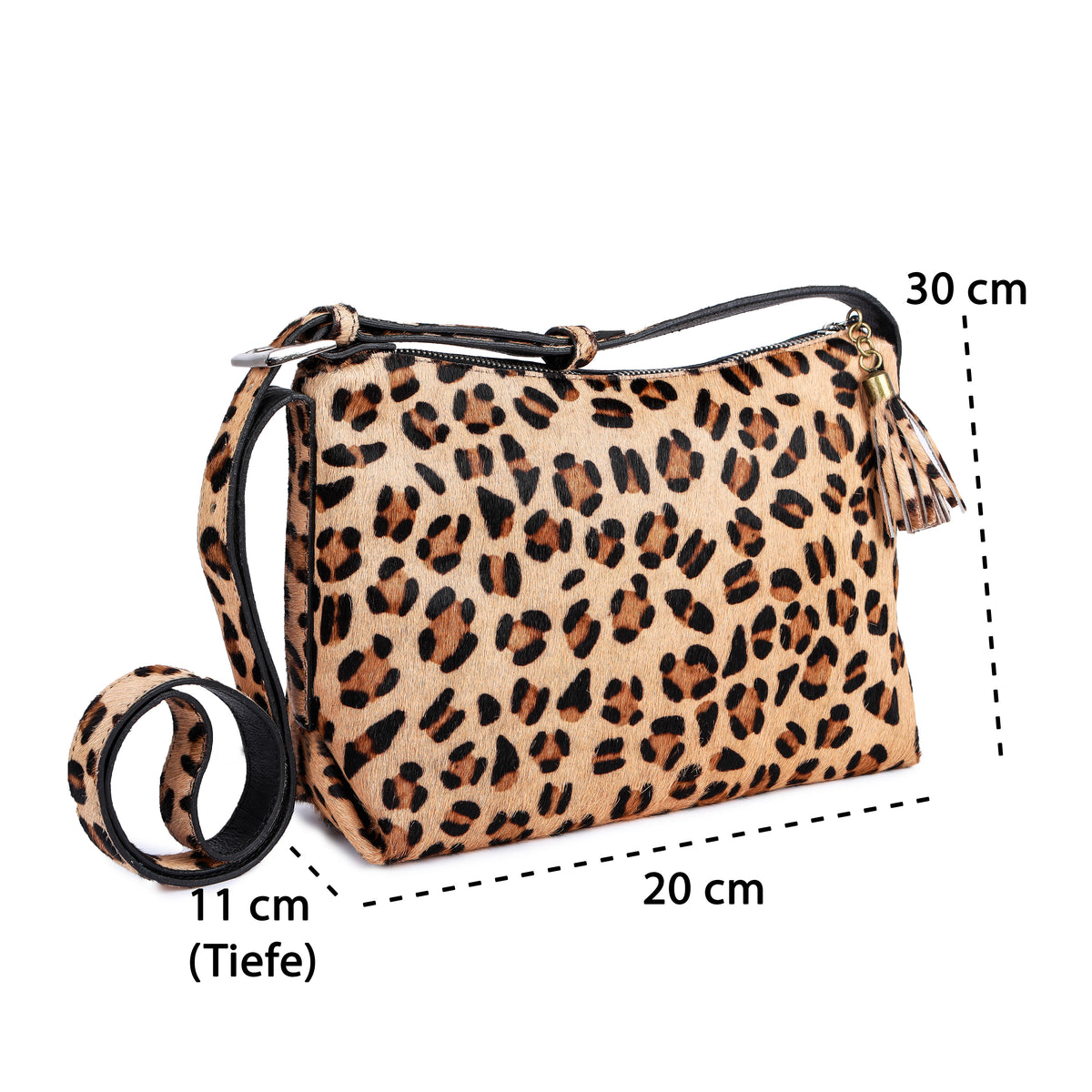 Borsa Leopardo Ratschkatl in pelle di bufalo, vista 12