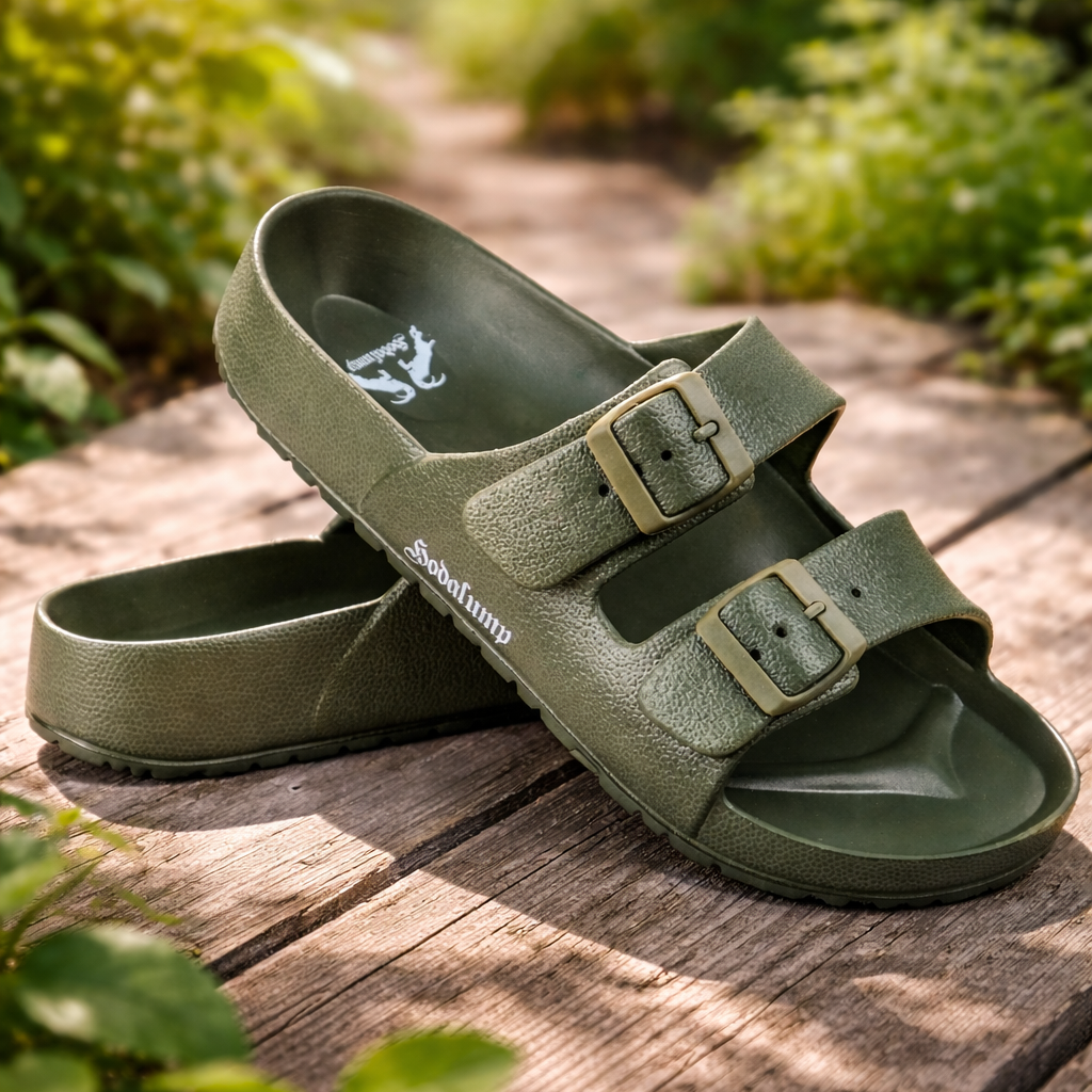 Hodalump PVC Sandals Green made of PVC, view 2