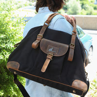 Borsa da viaggio PET Recycle da cabina in pelle di bufalo e PET
