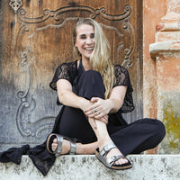 Ratschkatl Sandals in Silver made of genuine leather, view 7